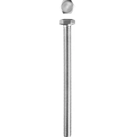 Болт ЗУБР &quot;МАСТЕР&quot; с шестигранной головкой, ГОСТ 7798-70, класс прочности 5.8, оцинкованный, M6x70мм, 5кг 303080-06-070 купить в Ноябрьске