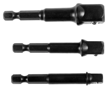 Набор адаптеров KRAFTOOL &quot;EXPERT&quot; для торцовых головок 1/4&quot;, 1/2&quot;, 3/8&quot;, 65 мм, 3 предмета 26775-H3 купить в Ноябрьске