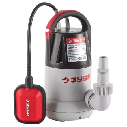 Насос ЗУБР погружной, дренажный, для чистой воды, 110 л/мин, 250Вт ЗНПЧ-250 купить в Ноябрьске