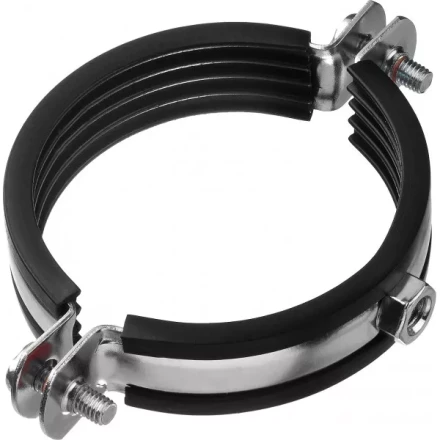 Хомут трубный с гайкой, оцинкованный, 2 1/2&quot;, 6шт, ЗУБР Мастер 37850-75-80 37850-75-80 купить в Ноябрьске