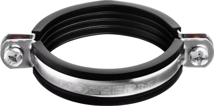 Хомут трубный с гайкой, оцинкованный, 2 1/2&quot;, 6шт, ЗУБР Мастер 37850-75-80 37850-75-80 купить в Ноябрьске