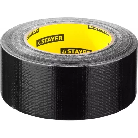 Армированная лента, STAYER Professional 12086-50-50, универсальная, влагостойкая, 48мм х 45м, черная 12086-50-50 купить в Ноябрьске