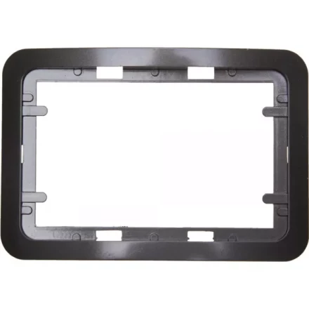 Панель СВЕТОЗАР &quot;ГАММА&quot; накладная для двойных розеток, цвет темно-серый металлик, 1 гнездо SV-54145-2-DM купить в Ноябрьске