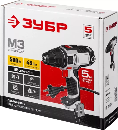 Дрель-шуруповерт сетевая ДШ-М3-500-2 серия МАСТЕР купить в Ноябрьске