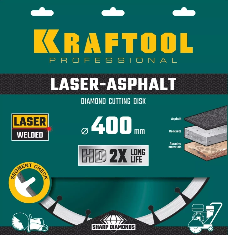 Диски алмазные отрезные для бетонорезов и швонарезчиков ASPHALT 36687-400 купить в Ноябрьске