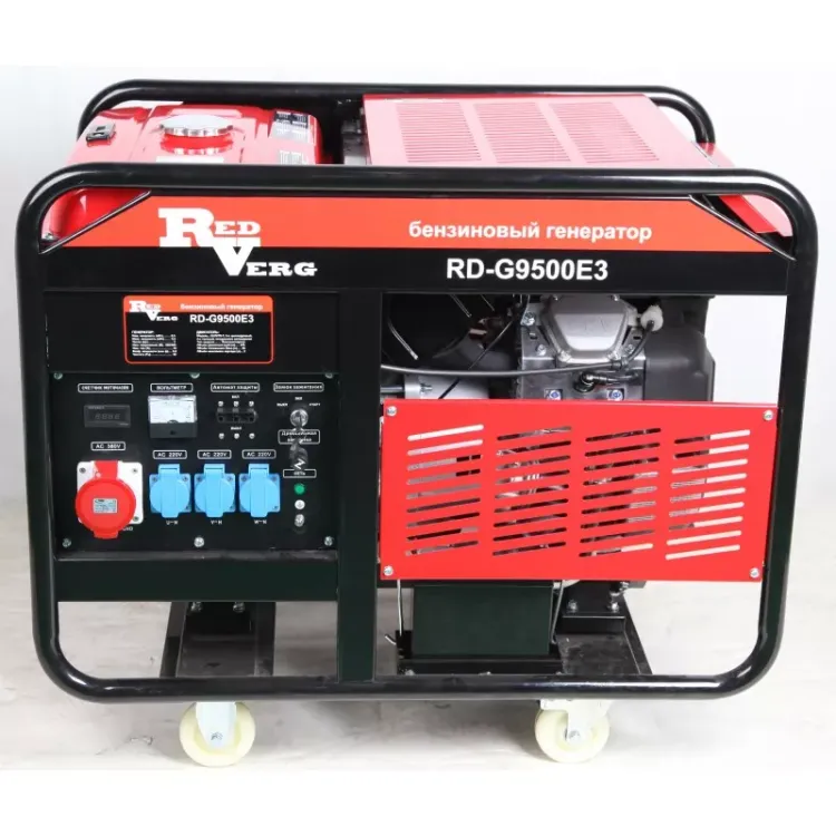 Генератор бензиновый RedVerg RD-G9500E3 на колесах купить в Ноябрьске