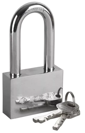 Замок ЗУБР &quot;МАСТЕР&quot; навесной, стальной корпус, закаленная удлиненная дужка, 60мм 3710-60-1 купить в Ноябрьске