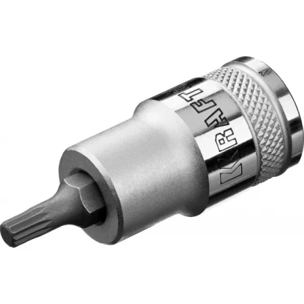 Торцовая бита-головка KRAFTOOL &quot;INDUSTRIE QUALITAT&quot;, материал S2, SPLINE, сатинированная, 1/2&quot;, M5 27911-05_z01 купить в Ноябрьске