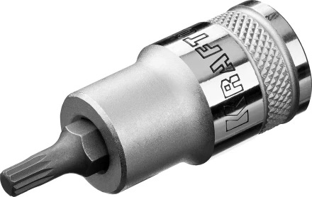 Торцовая бита-головка KRAFTOOL &quot;INDUSTRIE QUALITAT&quot;, материал S2, SPLINE, сатинированная, 1/2&quot;, M5 27911-05_z01 купить в Ноябрьске