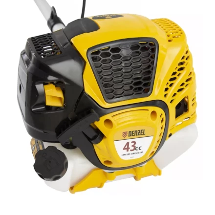 Триммер бензиновый DTL-43S, 43 см3, разъемная штанга, состоит из 2 частей Denzel 96264 купить в Ноябрьске