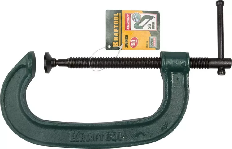 Струбцина KRAFTOOL "EXPERT", высокопрочный чугун с шаровидным графитом, 6"/150 мм 32229-150 купить в Ноябрьске