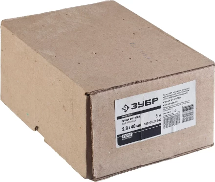 Гвозди ЗУБР &quot;МАСТЕР&quot; винтовые оцинкованные чертеж № 7811-7335, 2,8х40мм, 5кг 305270-28-040 купить в Ноябрьске