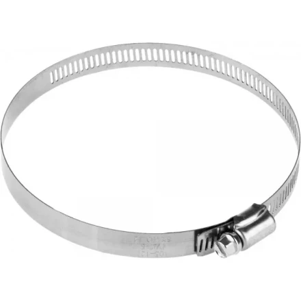 Хомуты ЗУБР &quot;ЭКСПЕРТ&quot;, нерж. сталь, просечная лента 12 мм, 105-127 мм, 2 шт 37815-105-127-2 купить в Ноябрьске