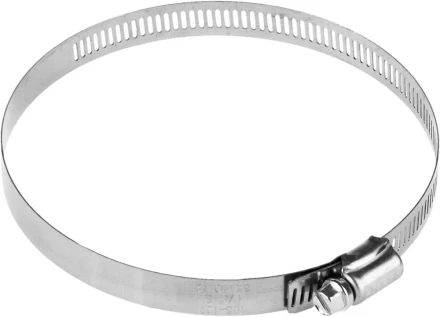 Хомуты ЗУБР &quot;ЭКСПЕРТ&quot;, нерж. сталь, просечная лента 12 мм, 105-127 мм, 2 шт 37815-105-127-2 купить в Ноябрьске