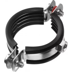 Хомут трубный с гайкой, оцинкованный, 1 1/2", 8шт, ЗУБР Мастер 37850-47-52 37850-47-52