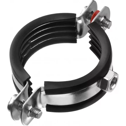 Хомут трубный с гайкой, оцинкованный, 1 1/2&quot;, 8шт, ЗУБР Мастер 37850-47-52 37850-47-52 купить в Ноябрьске