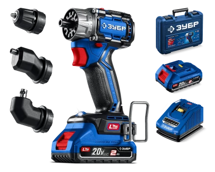 Бесщеточная дрель-шуруповерт Зубр КОМПАКТ Комби #2, 2 АКБ LMS (2 Ач), в кейсе DB-50-22-H3 серия «ПРОФЕССИОНАЛ» купить в Ноябрьске