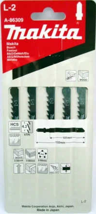 Пилки для лобзика Makita L-2 A-86309 купить в Ноябрьске