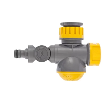 Соединитель для крана с внутренней резьбой 1/2&quot; - 3/4&quot; с переключателем и шарниром PALISAD LUXE 66253 купить в Ноябрьске