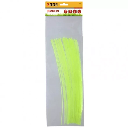 Леска для триммера круглая нарезанная 2 мм х 30 см 50 шт Flex cord Denzel 96100 купить в Ноябрьске