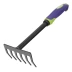 Грабли 6-зубые Palisad, 110х300 мм, стальные, обрезиненная эргономичная рукоятка, LSR1, 62061 купить в Ноябрьске