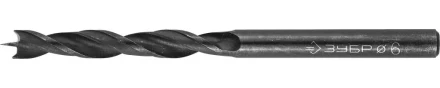 ЗУБР. Сверло спиральное по дереву с М-образной заточкой, сталь 65Г, 6х90мм 29421-090-06 купить в Ноябрьске