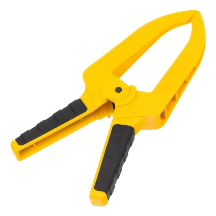 Струбцина клещеобразная Denzel, удлиненная 75 х 110 мм двухкомпонентные рукоятки, 20790 купить в Ноябрьске