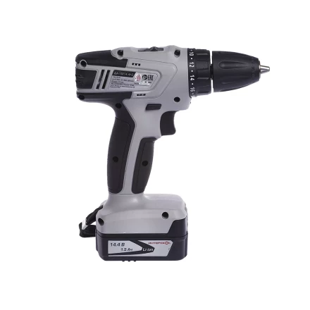 Аккумуляторная дрель-шуруповерт ИНТЕРСКОЛ ДА-10/14,4Л2 Li-ion АПИ 2х1.5Ач купить в Ноябрьске