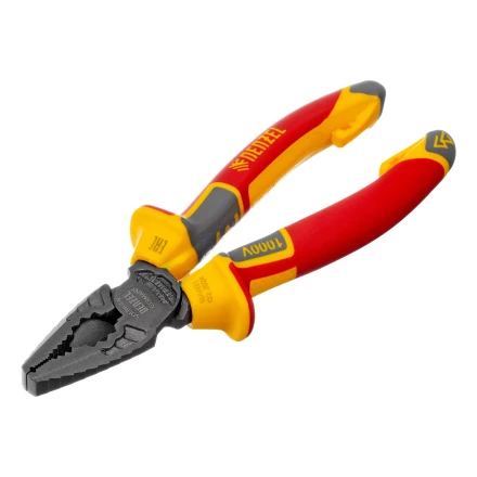 Плоскогубцы комбинированные Denzel 17085, диэлектрические трехкомпонентные рукоятки до 1000 В, 165 мм купить в Ноябрьске