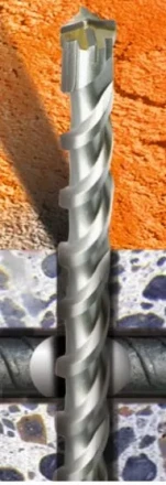 Бур  SDS-plus по бетону с арматурой AX 10х350мм  Кратон 1 02 05 013 купить в Ноябрьске