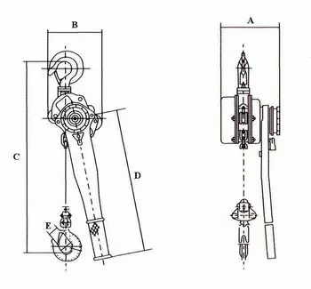 Таль ручная рычажная HSH-C LB г-п 6 тонн H=3 метра купить в Ноябрьске