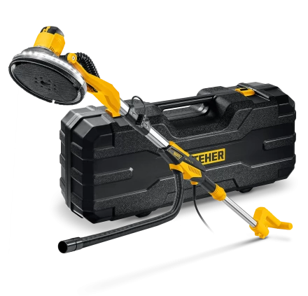 STEHER d225 мм, 500 Вт, подсветка, бесщеточная шлифовальная машина для стен (жираф), кейс (DWB-500) купить в Ноябрьске