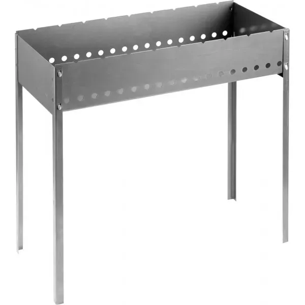 Мангал  GRINDA "BARBECUE", усиленный, толщина 1,5мм, 700х300х700мм 427783 купить в Ноябрьске