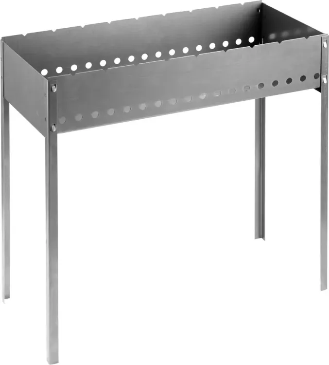 Мангал  GRINDA "BARBECUE", усиленный, толщина 1,5мм, 700х300х700мм 427783 купить в Ноябрьске