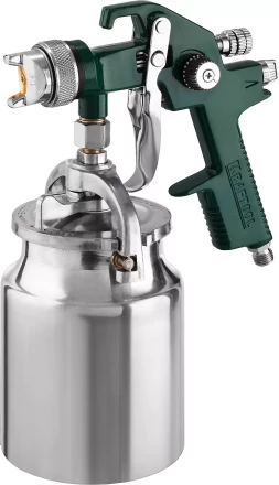 Краскопульт пневматический KRAFTOOL AirKraft, HVLP, с нижним бачком, 1,4мм 06520-1.4 купить в Ноябрьске