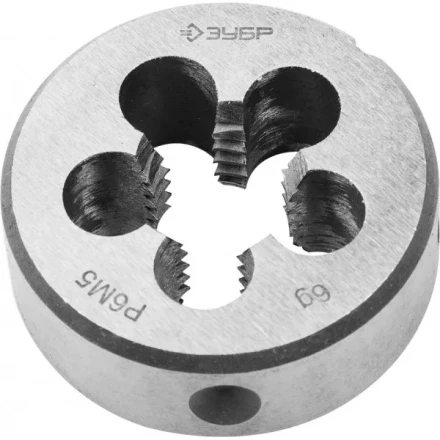 Плашка ЗУБР &quot;ЭКСПЕРТ&quot; круглая машинно-ручная для нарезания метрической резьбы, мелкий шаг, М14 x 1,25 4-28023-14-1.25 купить в Ноябрьске