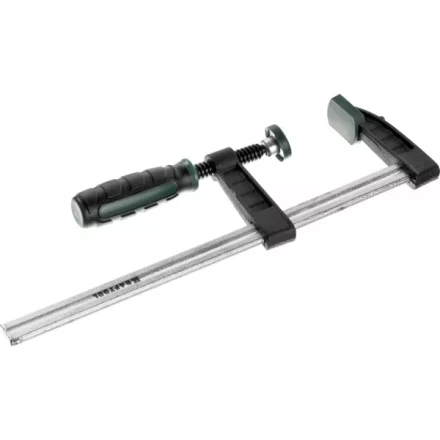 Струбцина, KRAFTOOL 32011-050-200, тип &quot;F&quot;, DIN 5117, двухкомпонентная ручка, 50х200мм 32011-050-200 купить в Ноябрьске