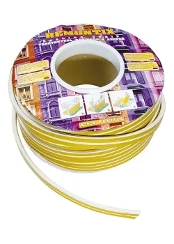 Уплотнитель коричневый СИБРТЕХ 100 м профиль &quot;D&quot; 93833 купить в Ноябрьске