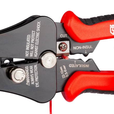 Полуавтоматический стриппер КВТ WS-03 для снятия изоляции с проводов 0.5–6.0 мм с функцией опрессовки и модулем резки CutPro (101542) купить в Ноябрьске