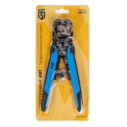Автоматический многофункциональный стриппер КВТ WS-17 для снятия изоляции с проводов 0.05–10 мм(84418) купить в Ноябрьске