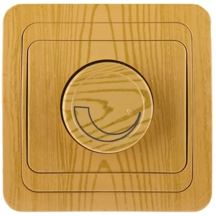 Диммер СВЕТОЗАР "ГАММА" цвет ольха, 60-800Вт SV-54142-A купить в Ноябрьске