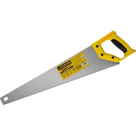Ножовка универсальная (пила) &quot;Тайга-7&quot;, 500мм,7TPI, закаленный зуб, рез вдоль и поперек волокон, для средн заготовок, фанеры, ДСП,МДФ, STAYER 15050-50_z02 купить в Ноябрьске