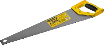Ножовка универсальная (пила) &quot;Тайга-7&quot;, 500мм,7TPI, закаленный зуб, рез вдоль и поперек волокон, для средн заготовок, фанеры, ДСП,МДФ, STAYER 15050-50_z02 купить в Ноябрьске