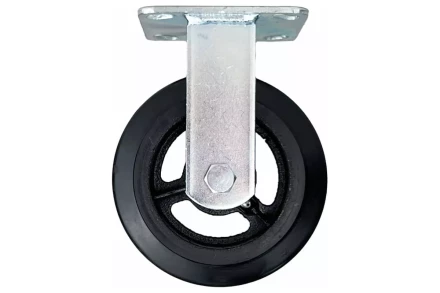 Аппаратное неповоротное колесо большегрузное HITCH 125*50 резина черная FCd54 (SZ085000) купить в Ноябрьске