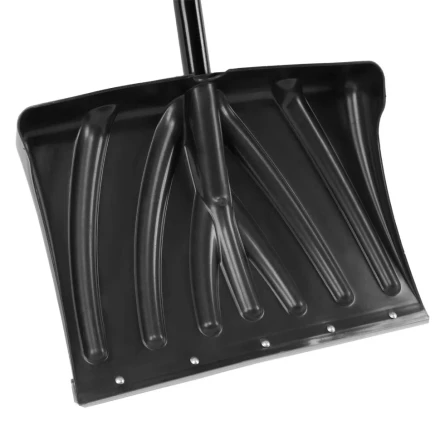 Лопата для уборки снега пластиковая, 450х325х1370 мм, стальной черенок, Palisad 61660 купить в Ноябрьске