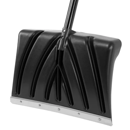 Лопата для уборки снега пластиковая, 450х325х1370 мм, стальной черенок, Palisad 61660 купить в Ноябрьске