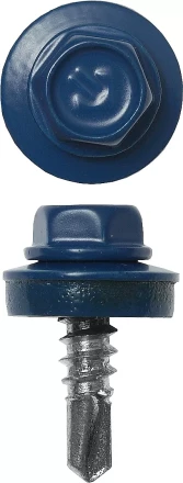 Саморезы ЗУБР &quot;ПРОФЕССИОНАЛ&quot; окраш., RAL 5005 синий насыщен., для крепл. кров. матер. к металл. констр., 5.5x25мм, 420шт 4-300315-55-025-5005 купить в Ноябрьске