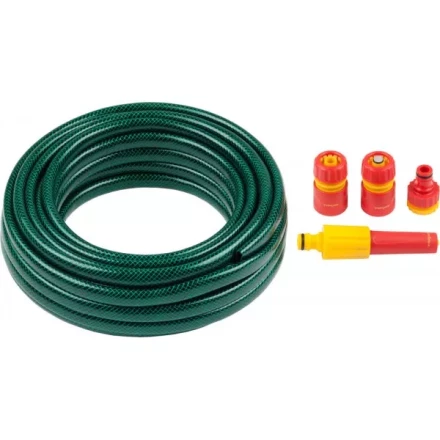 Набор поливочный GRINDA: Шланг 1/2&quot;x15 м, наконечник-распылитель, поливочная арматура 428497-1/2-15 купить в Ноябрьске