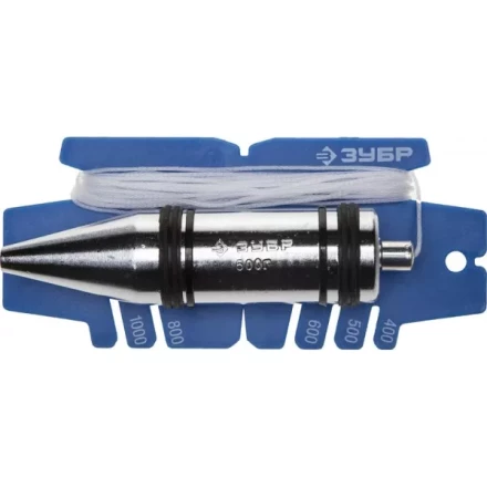 Отвес ЗУБР &quot;ЭКСПЕРТ&quot; строительный со шнуром и безопасным наконечником, 250 г 06347-25_z01 купить в Ноябрьске