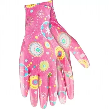 Перчатки садовые из полиэстера с нитриловым обливом, красные, L PALISAD 67747 купить в Ноябрьске